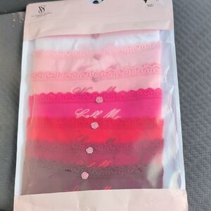 Victoria's Secret Pink and Red Lace Panty Collection